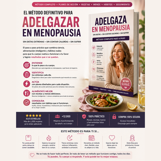 Adelgaza en Menopausia — Guía Digital para Bajar de Peso con Cambios Hormonales